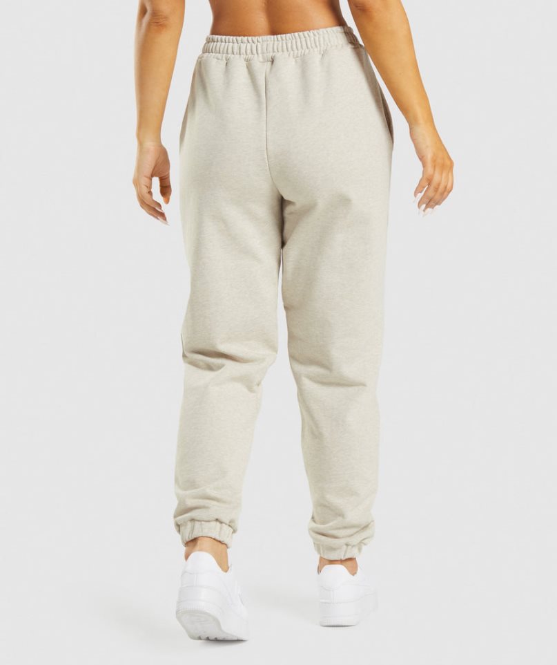 Women's Gymshark Rest Day Sweats Jogger Beige | NZ 4ZYNVW